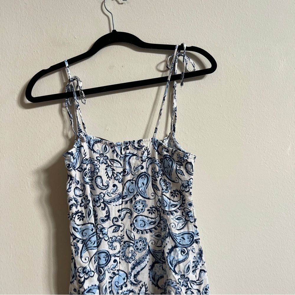Zara Paisley Linen Midi Dress - Picture 5 of 7